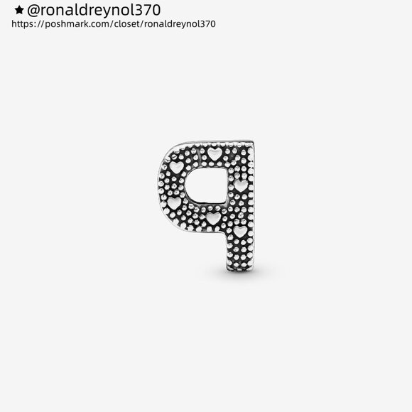 Pandora Letter P Alphabet Charm - Picture 3 of 6